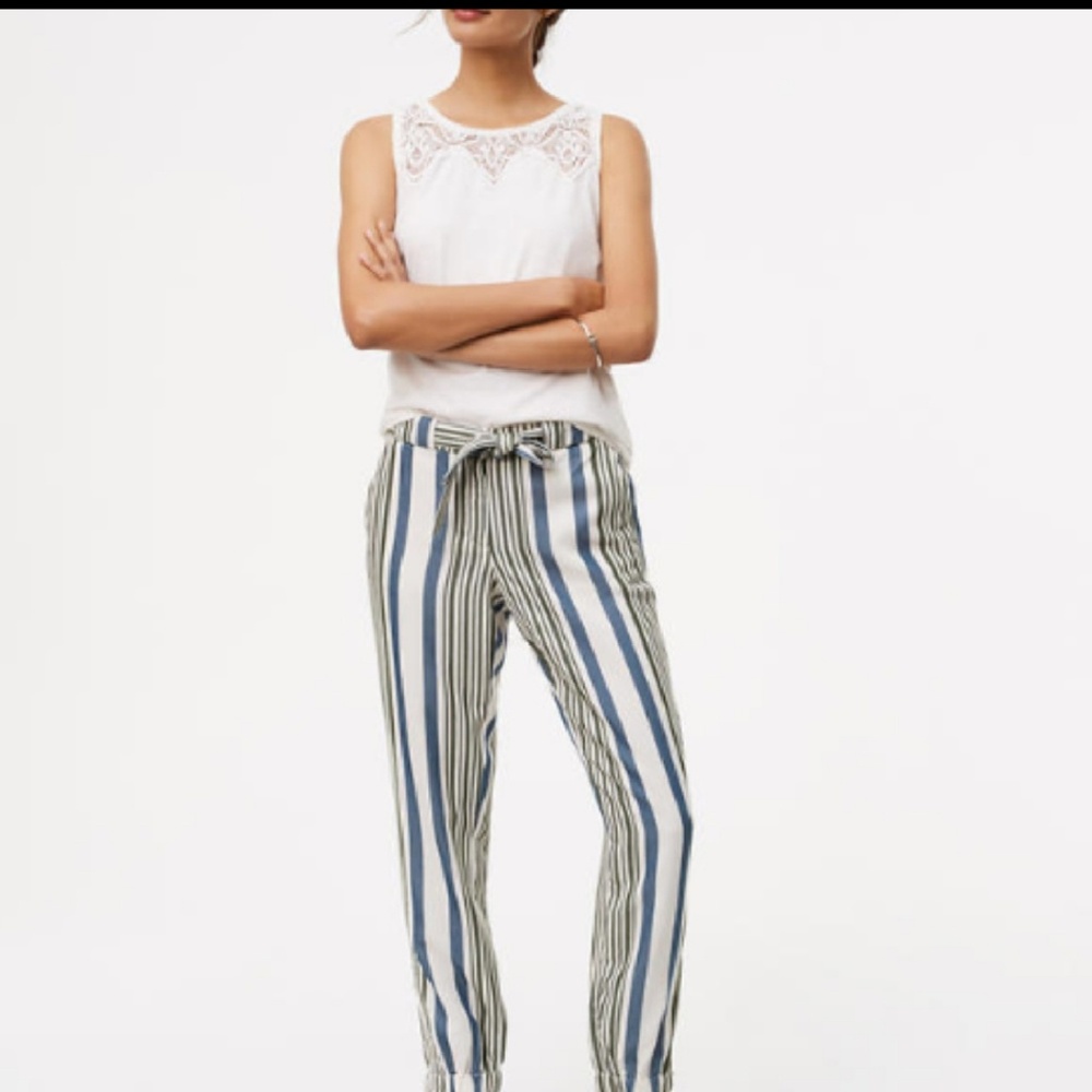 Ann Taylor LOFT TIE WAIST PANTS